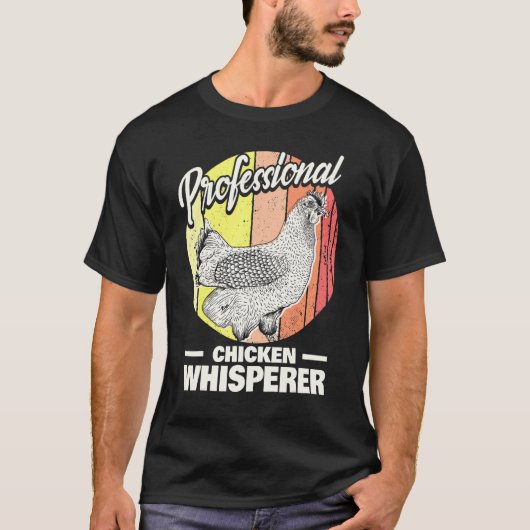 チキン農家プロフェッショナルチキンウィスパーラーCh Tシャツ (正面)