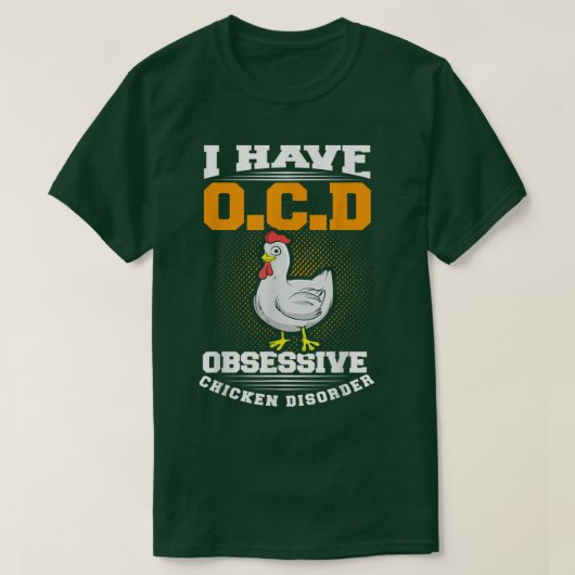 チキン農家栽培業者バックヤードフロック卵T市 Tシャツ (デザイン正面)