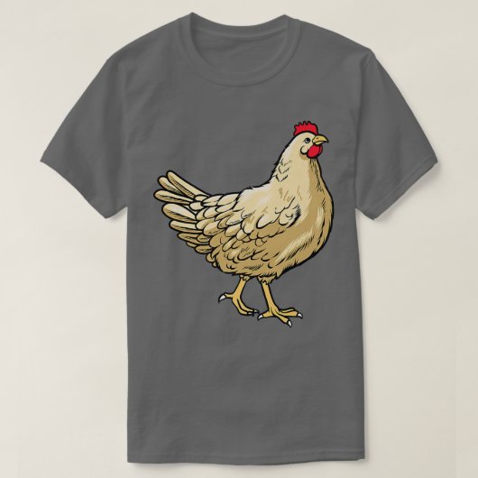 チキン農業ヘンチキン農家 Tシャツ (デザイン正面)