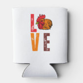 チキン農業 – ヘンルースターラバーチキン農家 缶クーラー (裏面)