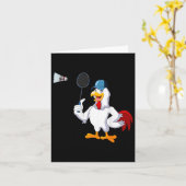 チキン遊のバドミントン衣装バドミントン選手 カード (黄色い花)