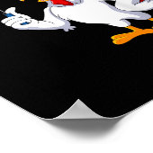 チキン遊のバドミントン衣装バドミントン選手 ポスター (角)