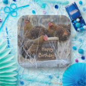 チキン間抜け誕生日 ペーパープレート (パーティー)