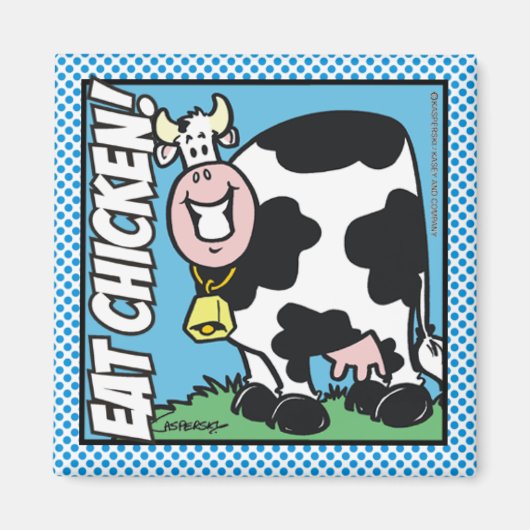 チキン食べ! マグネット (正面)