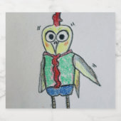 チキン食品および飲料ラベルセット リキュールボトルラベル (シングルラベル)