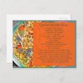 チキン麺スープレシピポストカード 案内ポストカード (正面/裏面)