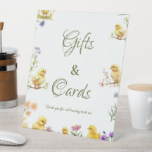 チキン1歳の誕生日このシックなギフトとカードのサイン