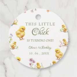 チキン1歳の誕生日このシックは1人の誕生日 フェイバータグ