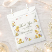 チキン1th誕生日ファーム動物誕生日感謝してい フェイバーバッグ (クリップ留めされた状態)