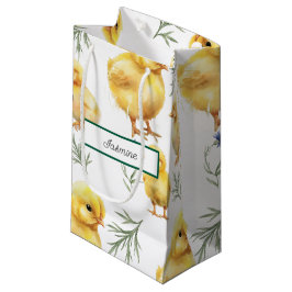 チキン1th誕生日ファーム動物誕生日 スモールペーパーバッグ