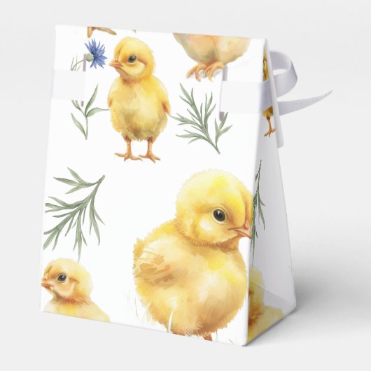 チキン1th誕生日ファーム動物誕生日 フェイバーボックス (裏面サイド)