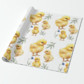 チキン1th誕生日ファーム動物誕生日 ラッピングペーパー (アンロールド)