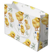 チキン1th誕生日ファーム動物誕生日 ラージペーパーバッグ (裏面アングル)