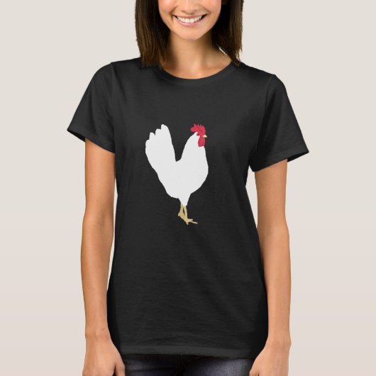 チキン8ビットピクセルゲーマー Tシャツ (正面)