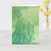 チキン カード (黄色い花)