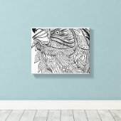 チキン キャンバスプリント (インサイチュ (ウッドフロア))