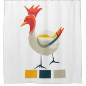 チキン シャワーカーテン (正面)