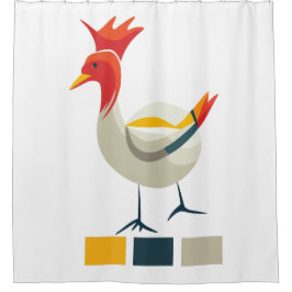 チキン シャワーカーテン