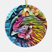 チキン セラミックオーナメント (正面)