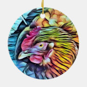 チキン セラミックオーナメント (裏面)