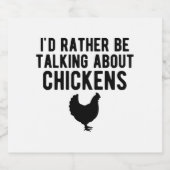 チキン – チキンbについて話したい スパークリングワインラベル (シングルラベル)