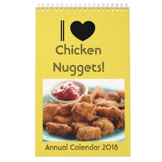 チキン・ナゲットのカレンダー2018年 カレンダー (カバー)