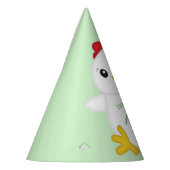 チキン・バースデー・パーティー・グリーン パーティーハット (左)