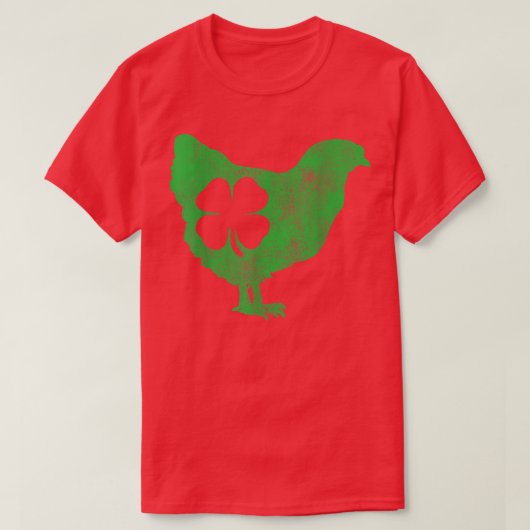 チキン バード ヘン シャムロック スト Tシャツ (デザイン正面)