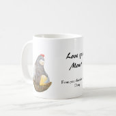 チキン·ヘン&チキ·フミー·カスタムの母への贈り物 コーヒーマグカップ (正面左)