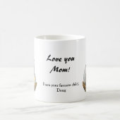 チキン·ヘン&チキ·フミー·カスタムの母への贈り物 コーヒーマグカップ (中央)