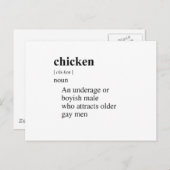 チキン ポストカード (正面/裏面)