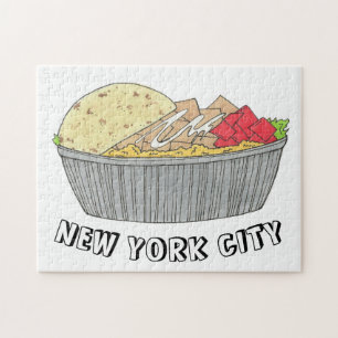 チキン&ライプラッタプレートNYCハラールカート食品 ジグソーパズル