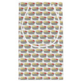 チキン&ライプラッタプレートNYCハラールカート食品 スモールペーパーバッグ (裏面)