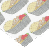 チキン&ライプラッタプレートNYCハラールカート食品 テーブルクロス (アングル)