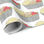 チキン&ライプラッタプレートNYCハラールカート食品 ラッピングペーパー (ロールコーナー)