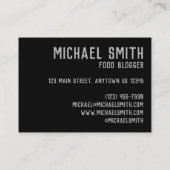 チキン&ライプラッタプレートNYCハラールカート食品 名刺 (裏面)