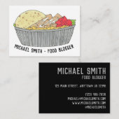 チキン&ライプラッタプレートNYCハラールカート食品 名刺 (正面/裏面)