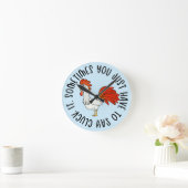 チキン ラウンド壁時計 (ホーム)