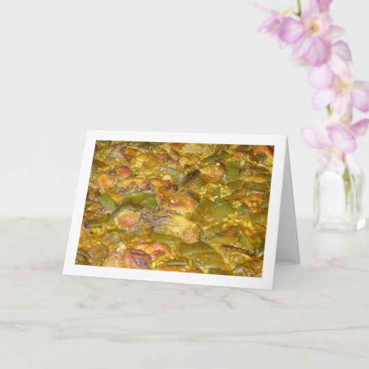 チキン&ラビットパエスペインのラ料理 カード (蘭)