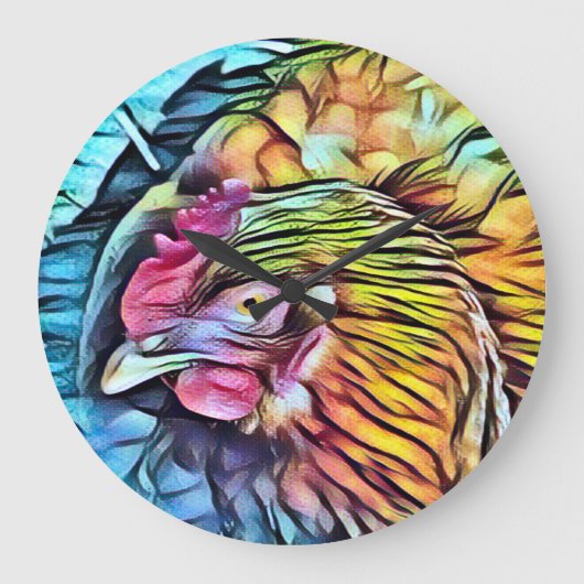 チキン ラージ壁時計 (正面)