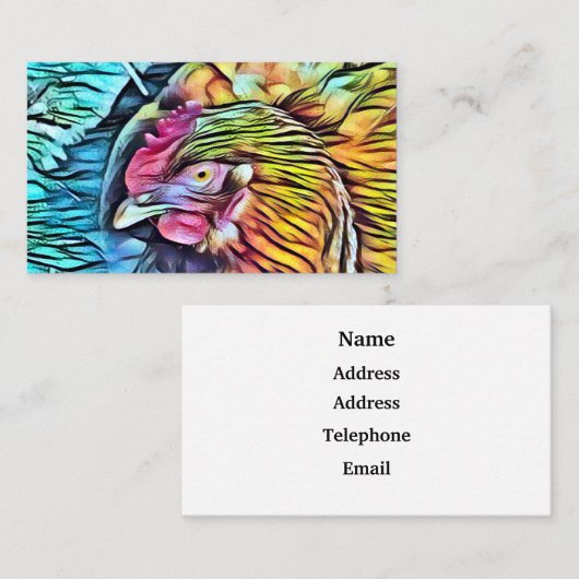 チキン 名刺 (正面/裏面)