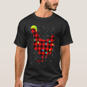 チキン 赤い光 クリスマス Xmas おそろい パジャマ Tシャツ