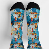 チキン（青）を幽霊または治療する ソックス (上部)