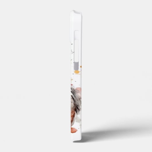 チキンiPad iPhoneケース水色Hen鶏 Case-Mate iPhoneケース (裏面 / 左)