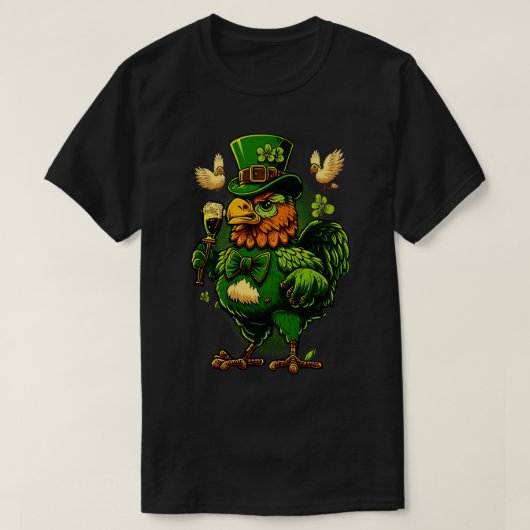 チキンSt patricks day4 Tシャツ (デザイン正面)
