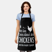 チキンtシャツ。この男気にはすべてシック エプロン (着用した状態)