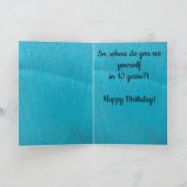 チキ熱狂するンレディ-ハッピーバースデー カード (内部)