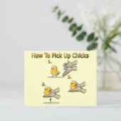 チクの方向を拾うおもしろい方法 ポストカード (スタンド正面)