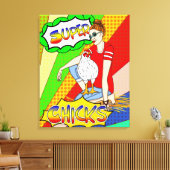 チクカッコいいク |チキンウォールアート キャンバスプリント (インサイチュ (リビング))