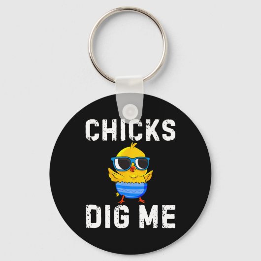 チクスディグミートイドラーハッピーイースター卵狩りボーイ キーホルダー (正面)